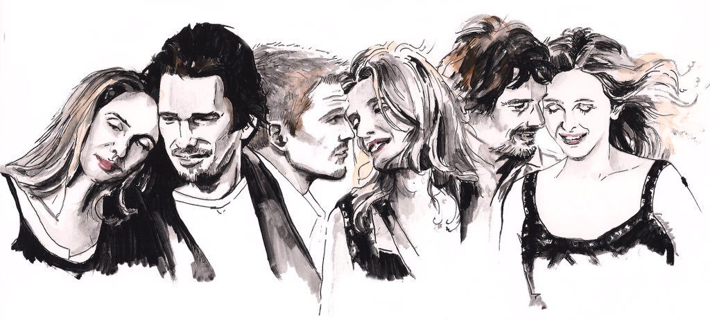 தண்டவாளங்கள் தழுவிக்கொள்ளும் புள்ளி (Before Sunrise / Sunset / Midnight)